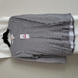 Michael Kors Peplum Striped Shirt